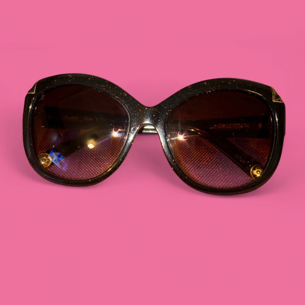 Louis Vuitton Brown and Gold Speckled Sunglasses
